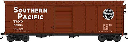Bowser 42862 HO Scale 40' Single-Door Steel Boxcar - Ready to Run -- Southern Pacific T&NO 55558 (Boxcar Red, black, Lines Logo)