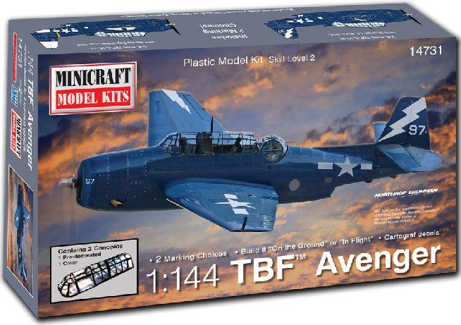 Minicraft 14731 1/144 TBM Avenger Aircraft