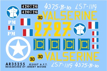 Archer Fine Transfers 35255 1/35 Free French M4A2 Valserine