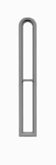 Tichy Trains 8073 HO Narrow Round Top Window w/Glazing 12"w x 96"h (12) (D)