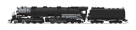 Broadway Limited 4811 HO Scale UP Class Post-1947 CSA-2 Early 4-6-6-4 Challenger - Sound & DCC - Paragon4 -- Painted, Unlettered (Rebuilt Front Engine)