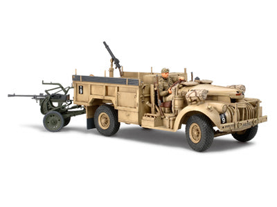 Tamiya 89785 1/35 British LRDG Command Car & Breda 20mm AA Gun