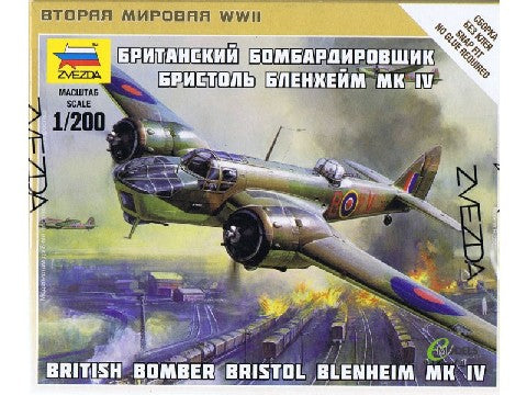 Zvezda 6230 1/200 British Bristol Blenheim Mk IV Bomber (Snap)