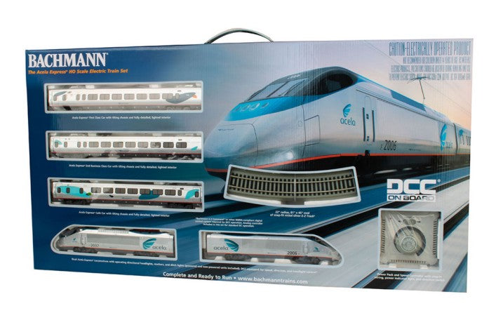 Bachmann 1205 HO Spectrum Amtrak Acela Train Set DCC Equipped (D)