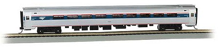 Bachmann 13127 HO Scale Amfleet 85' Coach - Ready to Run - Silver Series(R) -- Amtrak 81527 (Phase IV Business Class, silver, blue, red)