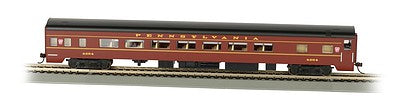 Bachmann 14201 HO Scale 85' Smooth-Side Coach w/Lights - Ready to Run -- Pennsylvania Railroad