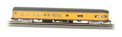 Bachmann 14304 HO Scale 85' Smooth-Side Observation w/Lights - Ready to Run -- Union Pacific