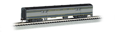 Bachmann 14453 N Scale 72' Smooth-Side Baggage Car - Ready to Run -- Baltimore & Ohio (blue, gray, black)