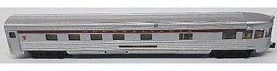 Bachmann 14552 N Scale 85' Fluted-Side Observation w/Lights - Ready to Run -- Pennsylvania Railroad