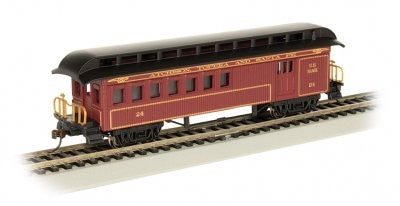 Bachmann 15204 HO Old-Time Passenger Combine w/Rounded-End Clerestory Roof Santa Fe