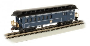 Bachmann 15205 HO Old-Time Passenger Combine w/Rounded-End Clerestory Roof Baltimore & Ohio (Royal Blue)