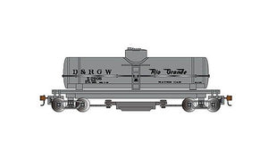 Bachmann 16310 HO Scale Track Cleaning Tank Car - Ready to Run - Silver Series(R) -- Denver & Rio Grande Western #X-2905 (silver, Water Service)