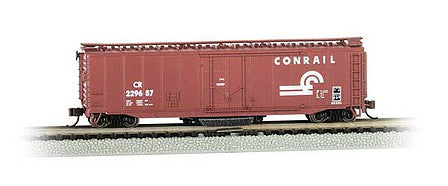 Bachmann 16369 N Scale Track Cleaning 50' Plug-Door Boxcar - Ready to Run -- Conrail #229657 (Boxcar Red)