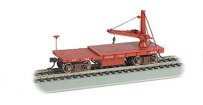 Bachmann 16417 HO Scale Old Time Derrick Car - Ready to Run -- Canadian Pacific