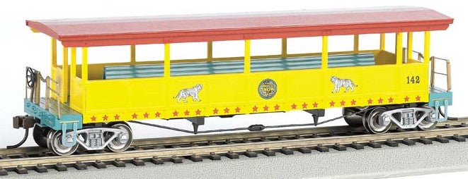 Bachmann 16602 HO Ringling Bros. & Barnum & Bailey Open Excursion Car w/Seats #142