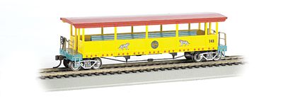 Bachmann 16602 HO Scale Open-Sided Excursion Car w/Seats - Ready to Run -- Ringling Bros. and Barnum & Bailey(TM) #142