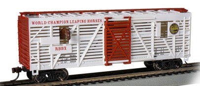 Bachmann 16613 HO Ringling Bros. & Barnum & Bailey Animated Horse Car (White)