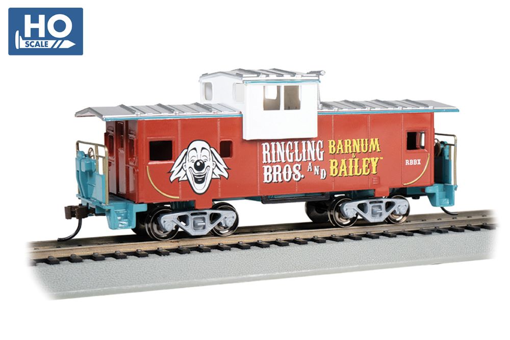 Bachmann 16614 HO Ringling Bros. & Barnum & Bailey Wide-Vision Caboose