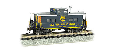 Bachmann 16863 N Scale Northeast-Style Steel Cupola Caboose - Ready to Run - Silver Series(R) -- Norfolk & Western #518378 (blue)
