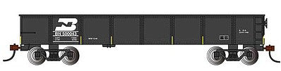Bachmann 17203 HO Scale 40' Gondola - Ready to Run - Silver Series(R) -- Burlington Northern #500043 (black, white; 1990s Logo on Left)