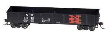 Bachmann 17231 HO Scale 40' Gondola - Ready to Run - Silver Series(R) -- New Haven #61072 (black, orange)
