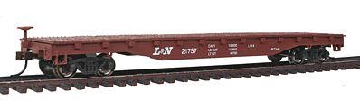 Bachmann 17315 HO Scale 52' Flatcar - Ready to Run - Silver Series(R) -- Louisville & Nashville