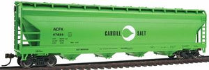 Bachmann 17531 HO Scale 56' ACF Center-Flow Covered Hopper - Ready to Run - Silver Series(R) -- Cargill Salt