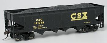Bachmann 17618 HO Scale 40' Quad Hopper - Ready to Run - Silver Series(R) -- CSX Transportation