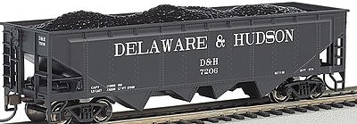 Bachmann 17627 HO Scale 40' Quad Hopper - Ready to Run - Silver Series(R) -- Delaware & Hudson #2