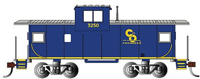 Bachmann 17705 HO Scale 36' Wide-Vision Caboose - Ready to Run - Silver Series(R) -- Chesapeake & Ohio #3260 (blue, yellow; "C&O For Progress" Logo)