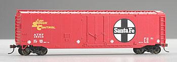 Bachmann 18002 HO Scale 50' Plug-Door Boxcar - Ready to Run - Silver Series(R) -- Atchison, Topeka & Sante Fe