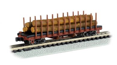 Bachmann 18351 N ACF 40' Log Car 1906-1935 Version