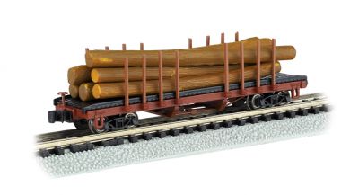 Bachmann 18352 N ACF 40' 1935-60 Version Log Car w/Logs