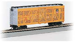Bachmann 18513 HO Scale 40' Stock Car - Ready to Run - Silver Series(R) -- Union Pacific 47750