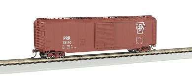 Bachmann 19410 HO Scale Silver Series(R) 50' Sliding-Door Boxcar - Ready to Run -- Pennsylvania Railroad