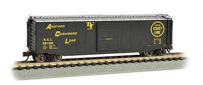 Bachmann 19458 N Scale 50' Sliding-Door Boxcar w/Roofwalk - Ready to Run -- Atlantic Coast Line