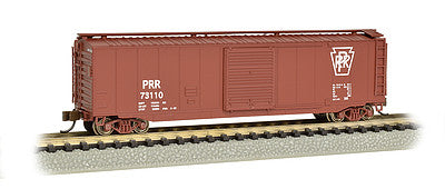Bachmann 19459 N Scale 50' Sliding-Door Boxcar w/Roofwalk - Ready to Run -- Pennsylvania Railroad