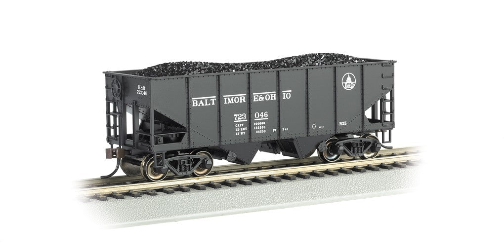 Bachmann 19509 HO 55-Ton 2-Bay USRA Outside Braced Hopper w/Coal Load Baltimore & Ohio Capitol Dome #723046