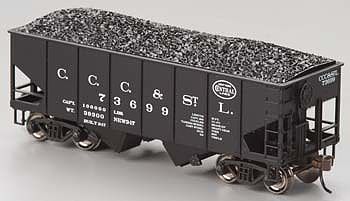 Bachmann 19510 HO Scale USRA 55-Ton Outside-Braced Hopper w/Load - Ready to Run - Silver Series(R) -- Cleveland, Cincinnati, Chicago & St. Louis