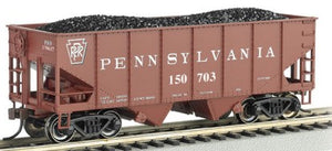 Bachmann 19512 HO 55-Ton 2-Bay USRA Outside Braced Hopper w/Coal Load Pennsylvania #150703