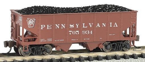 Bachmann 19558 N USRA 55-Ton 2-Bay Outside Braced Hopper Pennsylvania