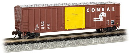 Bachmann 19664 N Scale ACF 50'6" Outside-Braced Sliding-Door Boxcar - Ready to Run - Silver Series -- Conrail