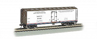 Bachmann 19853 N Scale 40' Wood Reefer - Ready to Run -- Merchant's Despatch (white, Boxcar Red, red, blue)
