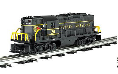Bachmann 21550 O Scale EMD GP9 - Conventional 3-Rail - Unpowered - Williams(TM) -- Western Maryland (Fireball)