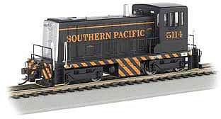Bachmann 23501 O Scale GE 70-Ton Switcher - 3-Rail w/True Blast Plus(R) Sound - Williams -- Southern Pacific #5114 (Tiger Stripe; black, orange)