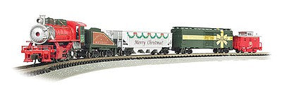 Bachmann 24027 N Scale Merry Christmas Express -- USRA 0-6-0, 3 Cars, E-Z Track(R) Circle, Power Pack and Instructions