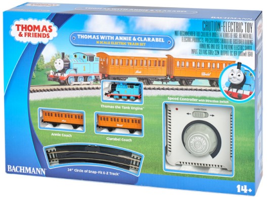 Bachmann 24028 N Thomas & Friends Thomas Tank w/Annie & Clarabel Train Set (D)