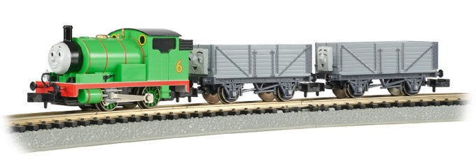 Bachmann 24030 N Thomas & Friends Percy & The Troublesome Trucks Train Set