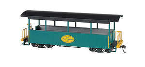 Bachmann 26005 On30 Scale Wood Excursion Car - Ready to Run -- H. Lee Riley (green, black Roof)