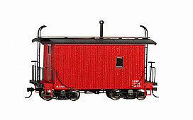 Bachmann 26562 On30 Scale 18' Wood Logging Caboose - Ready to Run -- Data Only (red)
